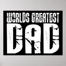 Retro Cool Dads : World's Greatest Dad Poster