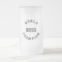 Retro Cool Gifts for Bosses : World Champion Boss Coffee Mug