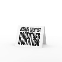 Retro Cool Godfathers : World's Greatest Godfather Greeting Card
