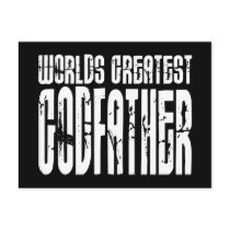 Retro Cool Godfathers : World's Greatest Godfather Postcard