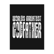 Retro Cool Godfathers : World's Greatest Godfather Post Card