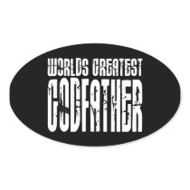 Retro Cool Godfathers : World's Greatest Godfather Stickers