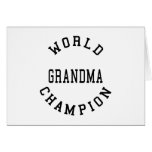 Retro Cool Grandmas Gifts World Champion Grandma Card