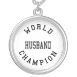 Retro Cool Husbands : World Champion Husband Custom Necklace