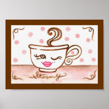 Rétro copie d'affiche d'art de café