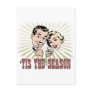 Retro Couple "Tis the Season". Postcard