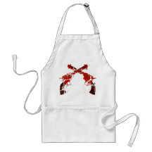 Retro Crossed Pistols Apron