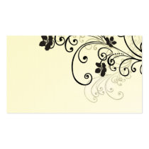 Retro curves Profile Card Business Card Template