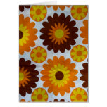 Retro Daisies Greeting Cards