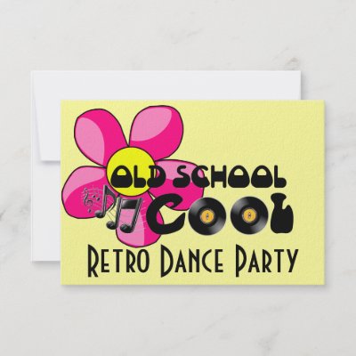 Retro Zone on Party   Old School Cool Vinyl Records Custom Invitations By Retrozone