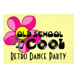 Retro Dance Party - Old School Cool Vinyl Records Custom Invitations