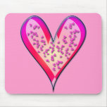 RETRO DANCING HEARTS MOUSEPAD