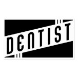 retro dentist business card