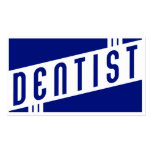 retro dentist business card template