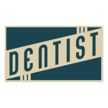 rétro dentiste cartes de visite personnelles