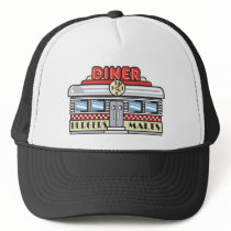 retro diner design hat