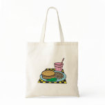 retro diner fast food meal bag