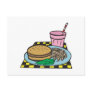 retro diner fast food meal post cards