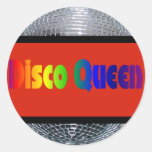 Retro Disco Queen Shiny Silver Disco Ball Stickers