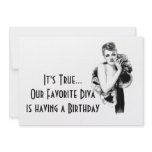 Retro Diva Womans Birthday Party invitations