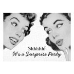Retro Do Tell Surprise Birthday Party Personalized Announcements