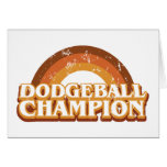 Retro Dodgeball Champion Greeting Card