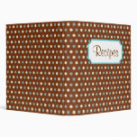 Retro Dot Recipe Binder