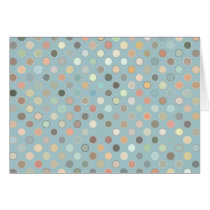 Retro Dots Earth Tones Blues