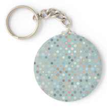 Retro Dots Earth Tones Blues