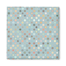 Retro Dots Earth Tones Blues