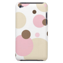 Retro Dots Pink-Brown iPod Touch Case-Mate