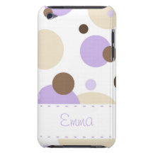 Retro Dots Purple-Brown iPod Touch Case-Mate