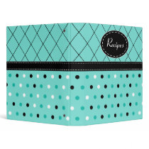 Retro Dots Recipe Binder