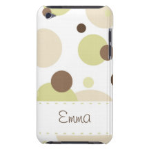Retro Dots Yellow-Brown iPod Touch Case-Mate