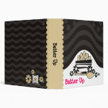 retro dough bowl flowers baking recipe binder