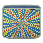 Rétro douille de Rickshaw de motif de kaléidoscope Poches Pour iPad