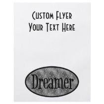 Retro Dreamer Star Logo - B&W