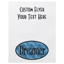Retro Dreamer Star Logo - Blue