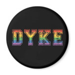 Retro Dyke Refrigerator Magnets