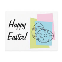 Retro Easter Eggs Post Card