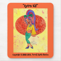 "Retro Elf" Mousepad