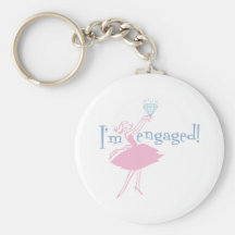 Retro Engaged Keychain