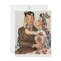 Retro Engagement Dinner Personalized Invites