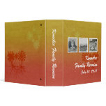Retro Family Memories (burnt orange floral) 3 Ring Binders