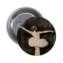 Rétro femme vintage de danseur classique de femmes badges avec agrafe