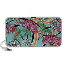 Retro Floral Speaker System