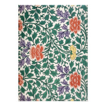 Retro Flower Pattern Custom Invitations