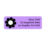 Retro Flower Power Labels