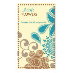 Retro Flower Shop Business Cards