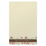 Retro Flowers · Brown · Stationery